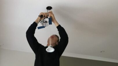 Installing-a-Chandelier-light
