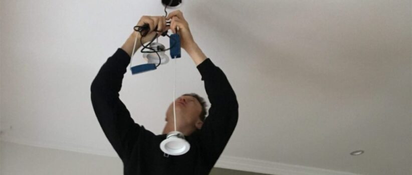Installing-a-Chandelier-light